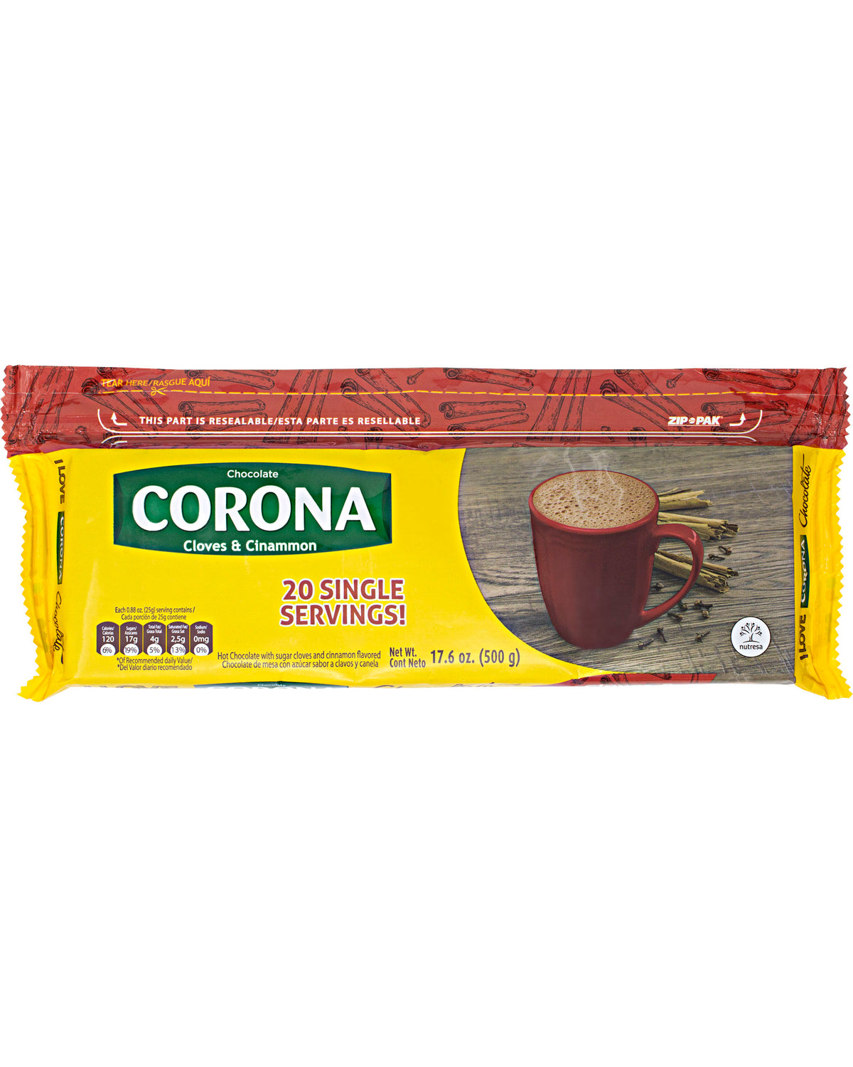 Chocolate Capsula CORONA 110 gr